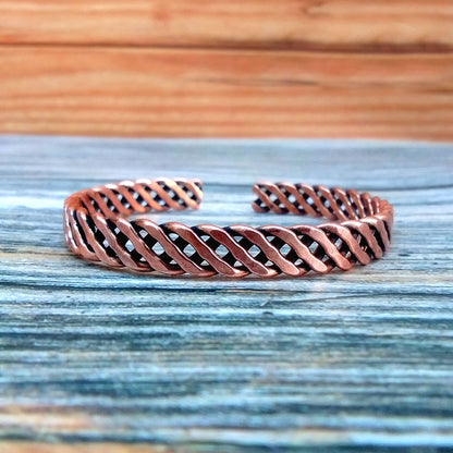 SHINDE EXPORTS pure copper kada bracelet for men women original light weight