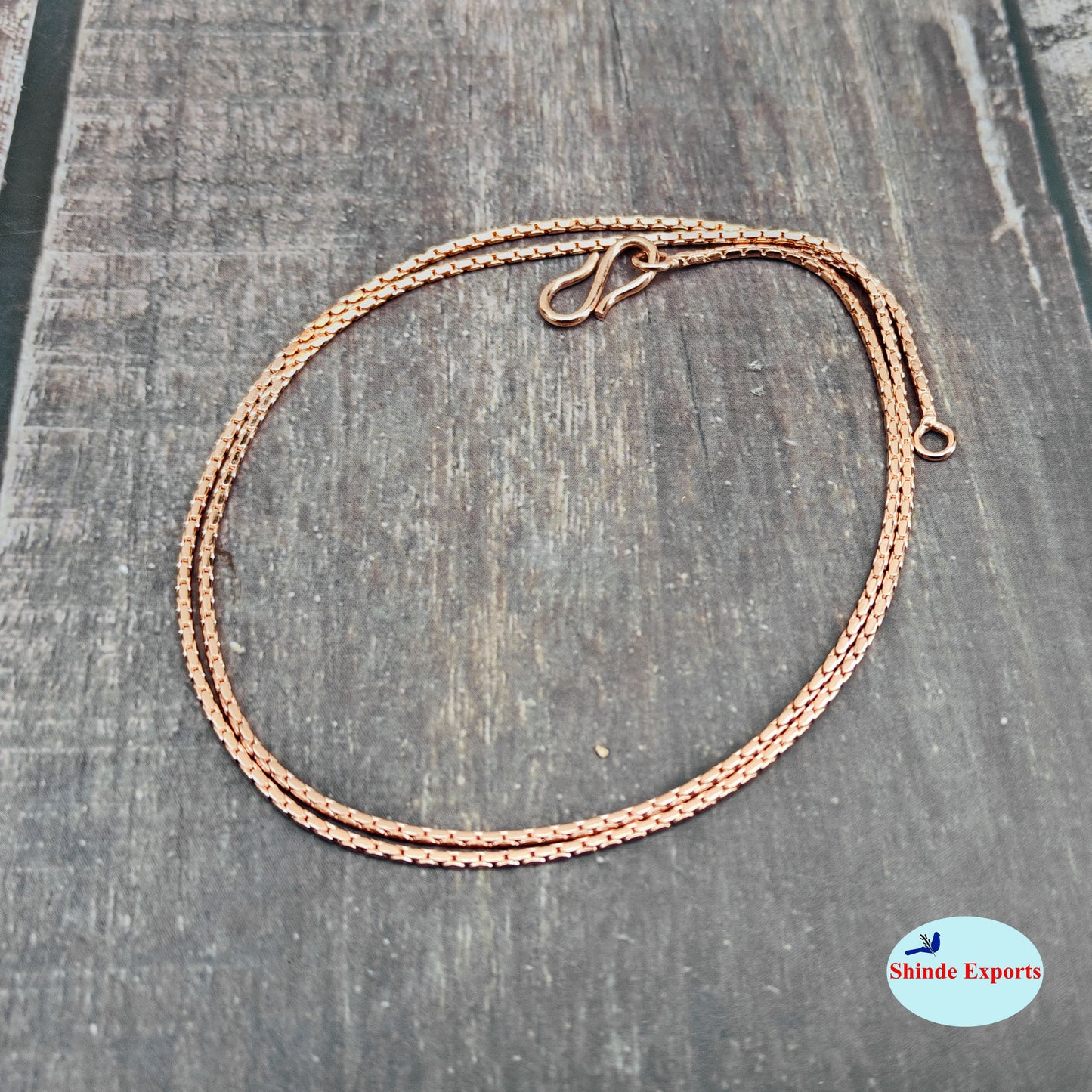 SHINDE EXPORTS pure copper necklace hasli neck chain for women (Design 6)
