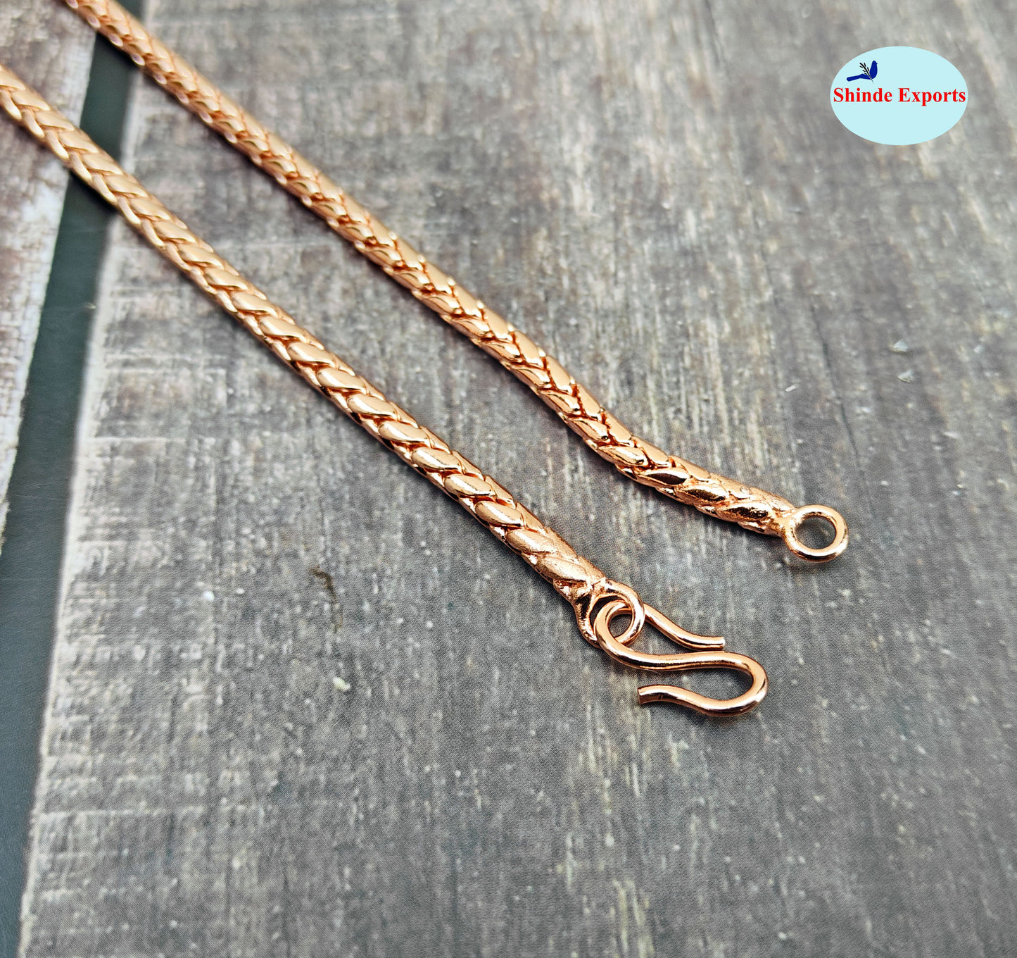 SHINDE EXPORTS pure copper necklace hasli neck chain for women (Design 6)