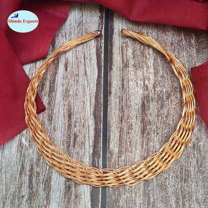 SHINDE EXPORTS pure copper Hasli necklace jewellery choker for women/girls