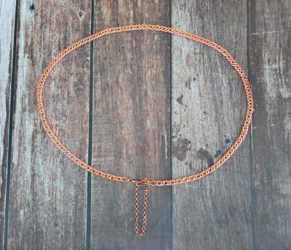 SHINDE EXPORTS traditional copper chain vaddanam waist belt kamar jewellery kamarband for women wedding saree kamarbandh kamarpatta