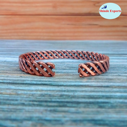 SHINDE EXPORTS pure copper kada bracelet for men women original light weight