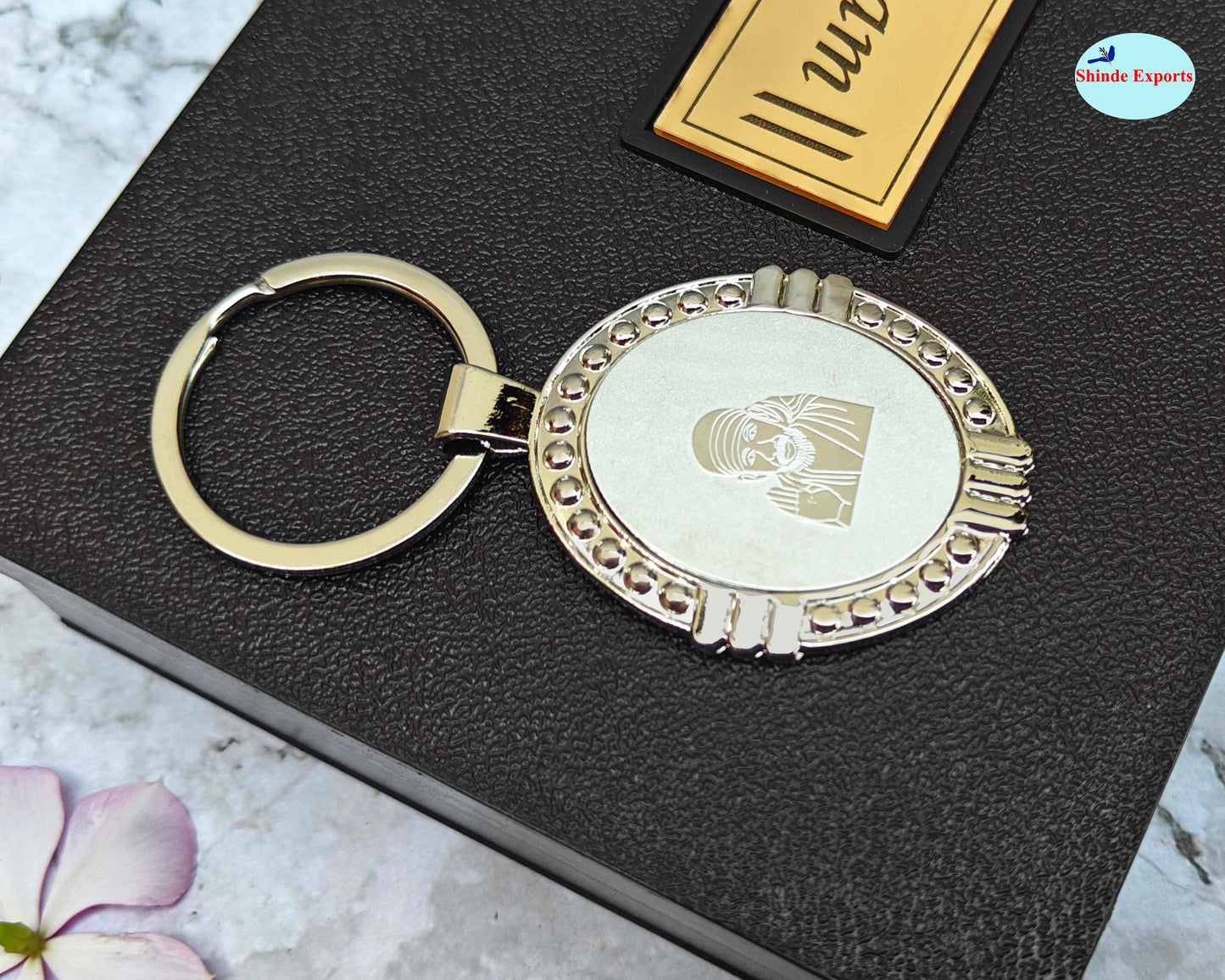 SHINDE EXPORTS shirdi saibaba keychain/key chain for bike, car