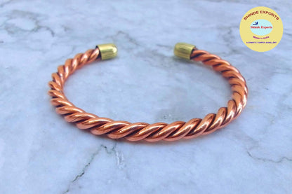SHINDE EXPORTS pure copper kada bracelet for men women original light weight