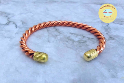 SHINDE EXPORTS pure copper kada bracelet for men women original light weight