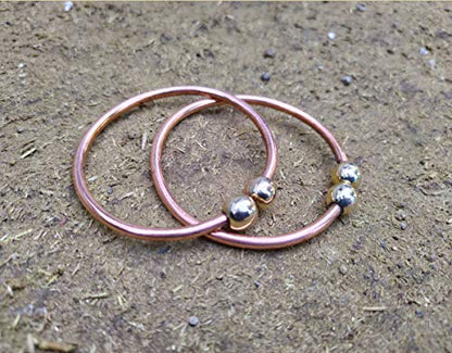 SHINDE EXPORTS Pure Copper Leg kada Anklet for New Born Baby boy Adjustable (0 to 1 Year)