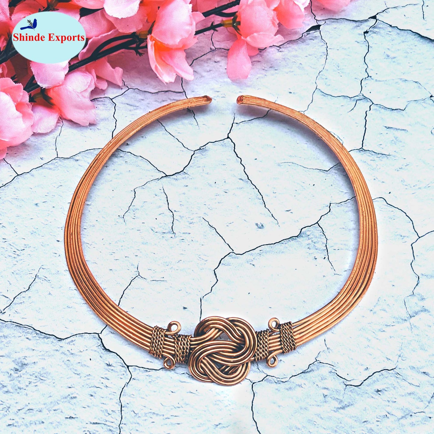 SHINDE EXPORTS pure copper Hasli necklace jewellery choker for women/girls