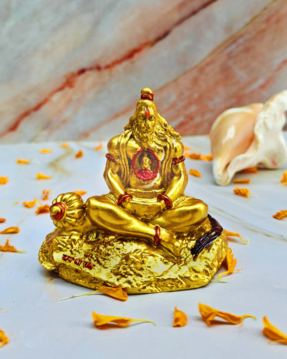 SHINDE EXPORTS Small Size Marble Hanuman Idol murti for car Dashboard Home puja