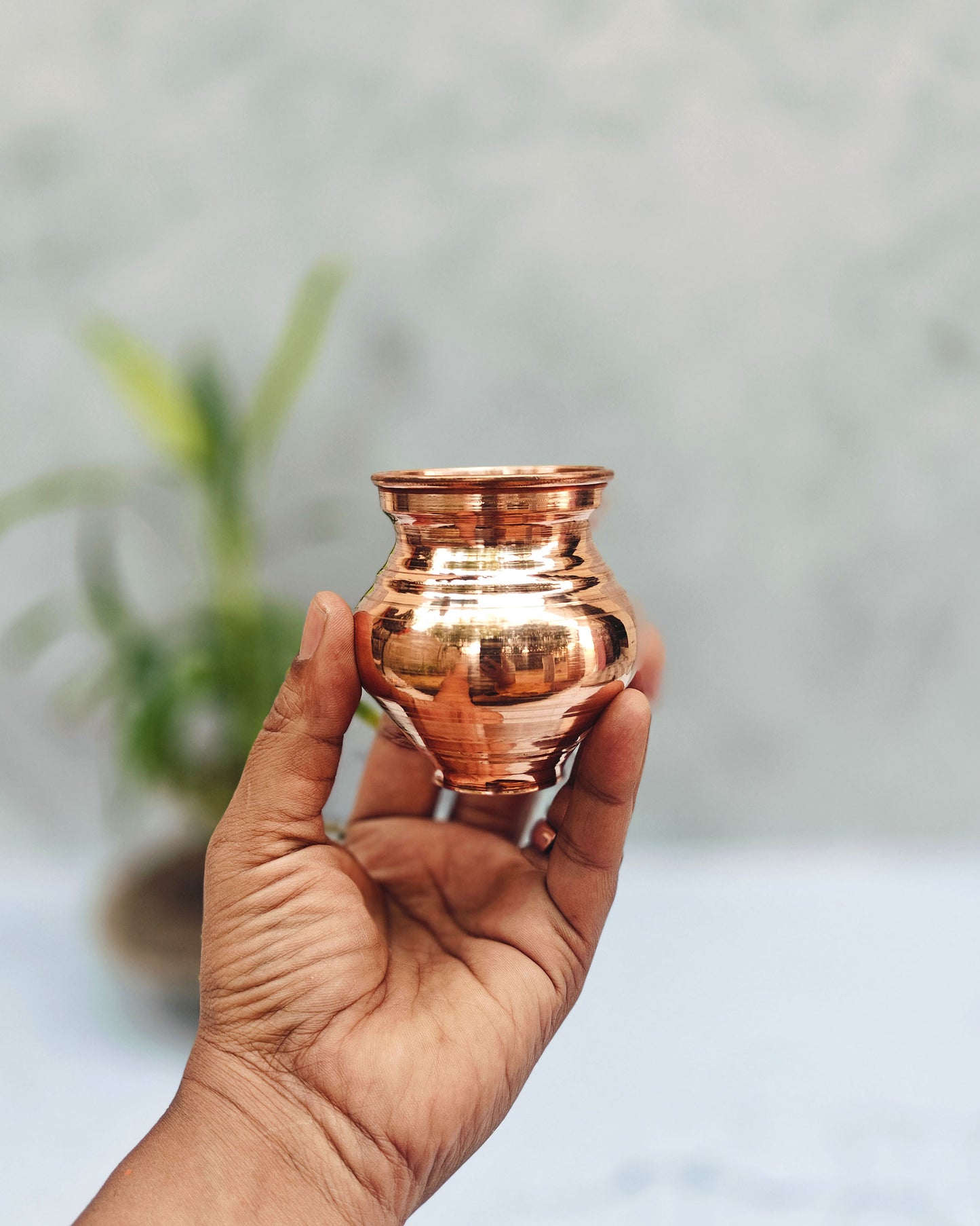 SHINDE EXPORTS Small Size Copper tamba lota Kalash for puja Drinking Water Pooja