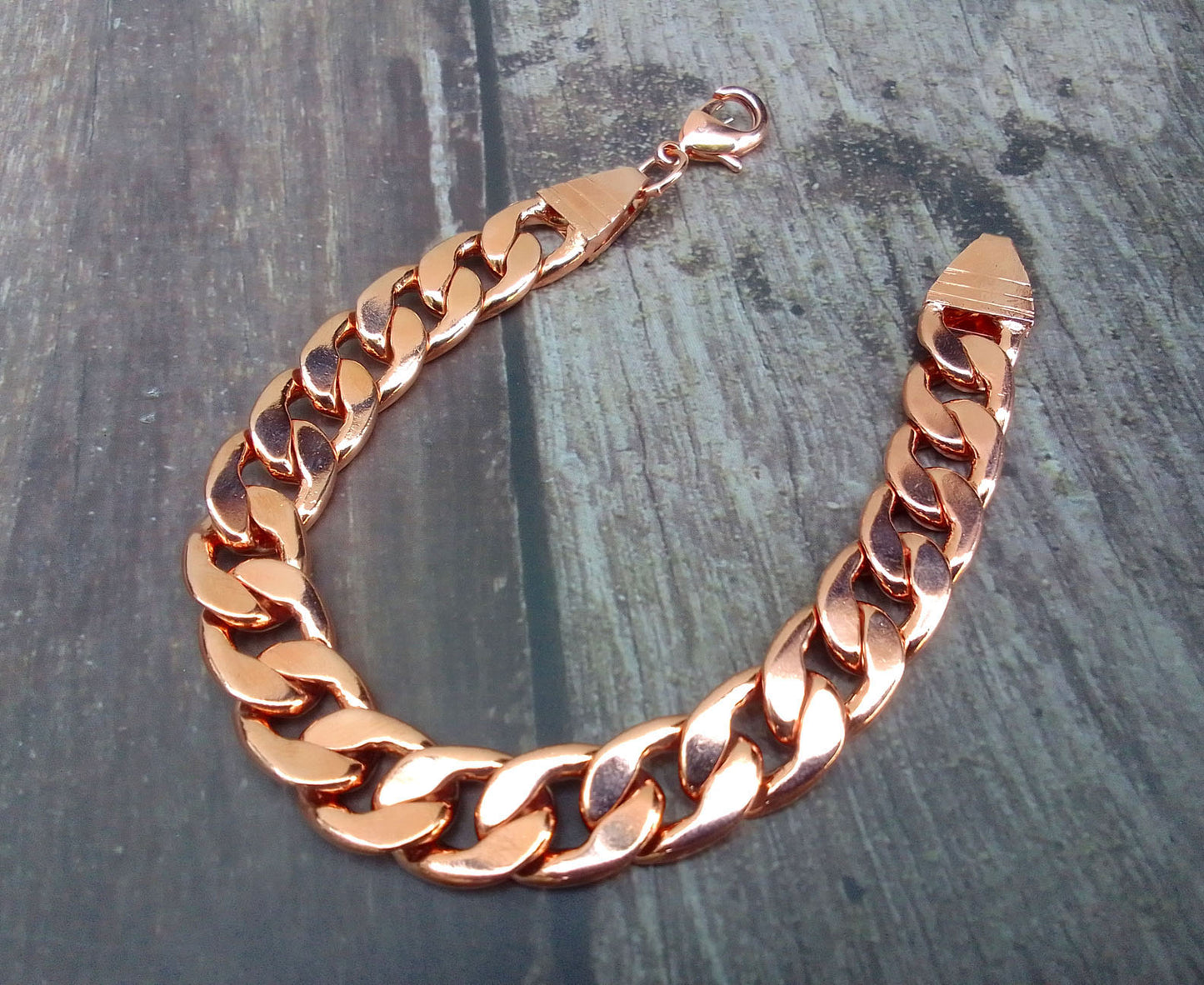 SHINDE EXPORTS Pure Copper Link Chain  Bracelet for Men
