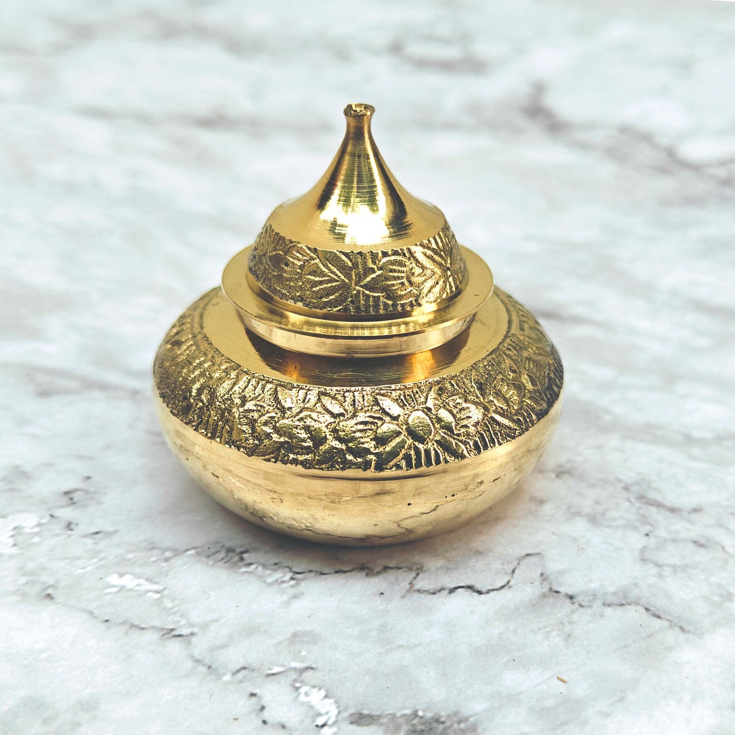 SHINDE EXPORTS brass sindur dani dibbi sindoor box dabbi for women