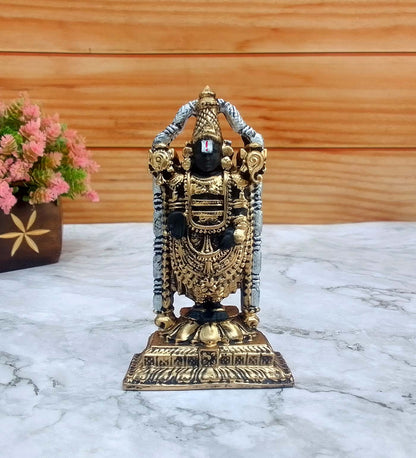 SHINDE EXPORTS Govinda Idol for car Dashboard/Balaji murti for car/tirupati Balaji murti/Balaji Statue for Pooja Room