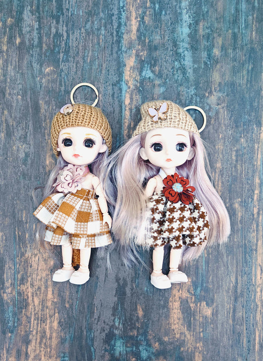 SHINDE EXPORTS cute big doll keychains set for girls boys baby kids pack of 2