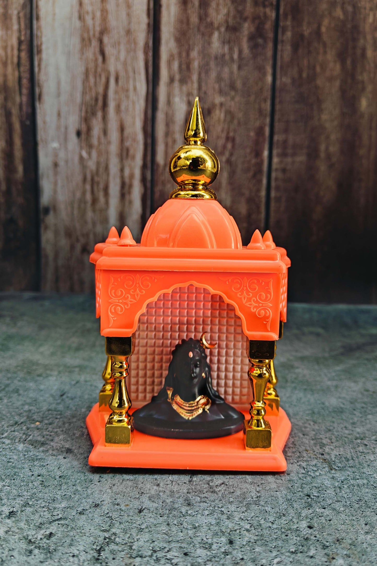 SHINDE EXPORTS Ganesha and Adiyogi Temple for car Dashboard Stand 6 inches