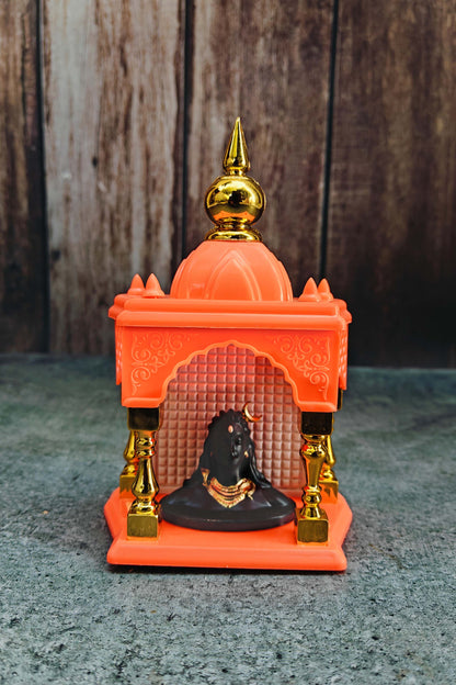 SHINDE EXPORTS Ganesha and Adiyogi Temple for car Dashboard Stand 6 inches
