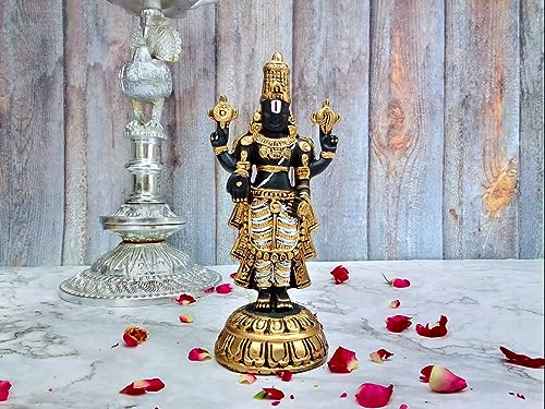SHINDE EXPORTS Govinda Idol for car Dashboard/Balaji murti for car/tirupati Balaji murti/Balaji Statue for Pooja Room