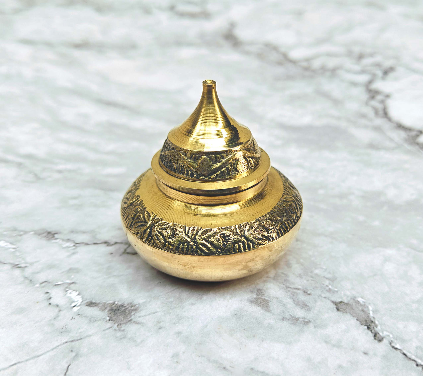 SHINDE EXPORTS brass sindur dani dibbi sindoor box dabbi for women