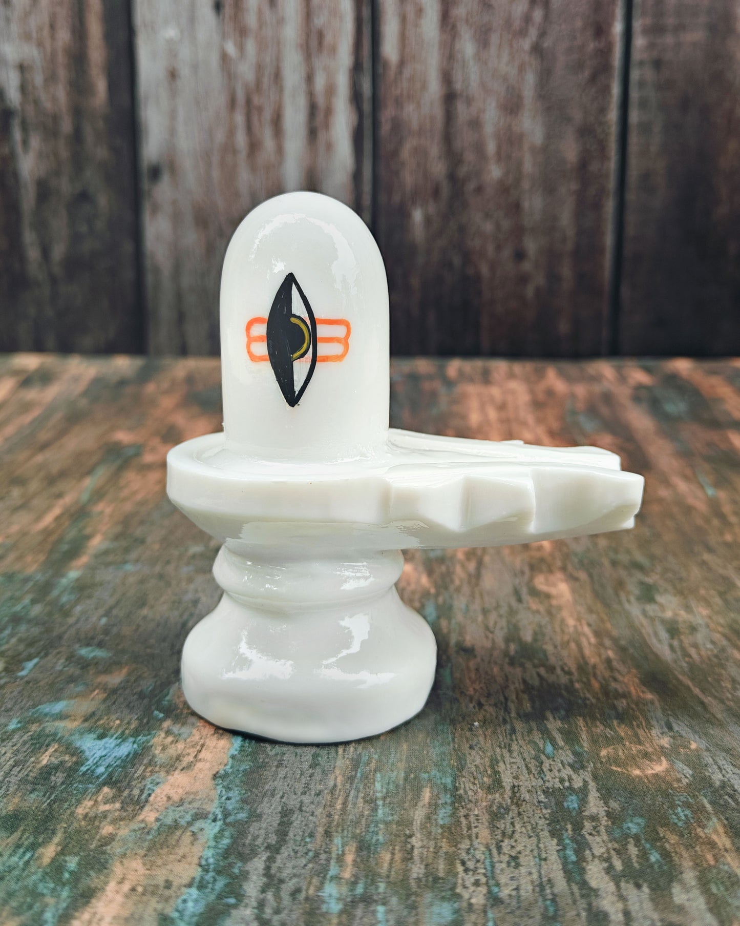 SHINDE EXPORTS White shivling Idol for Home puja