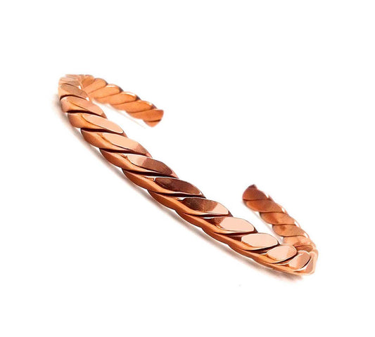 SHINDE EXPORTS Pure Copper Adjustable Kada Bracelet for Men & Women| Magnetic Copper Healing Hand Cuff/Bangle Kada for Unisex Adult