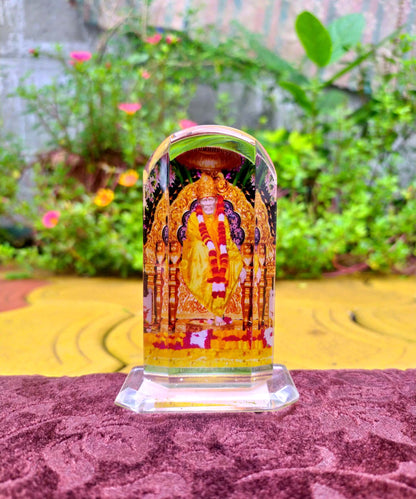 SHINDE EXPORTS shirdi Sai Baba car Dashboard Idol Cum Desk Stand 3.5 inches