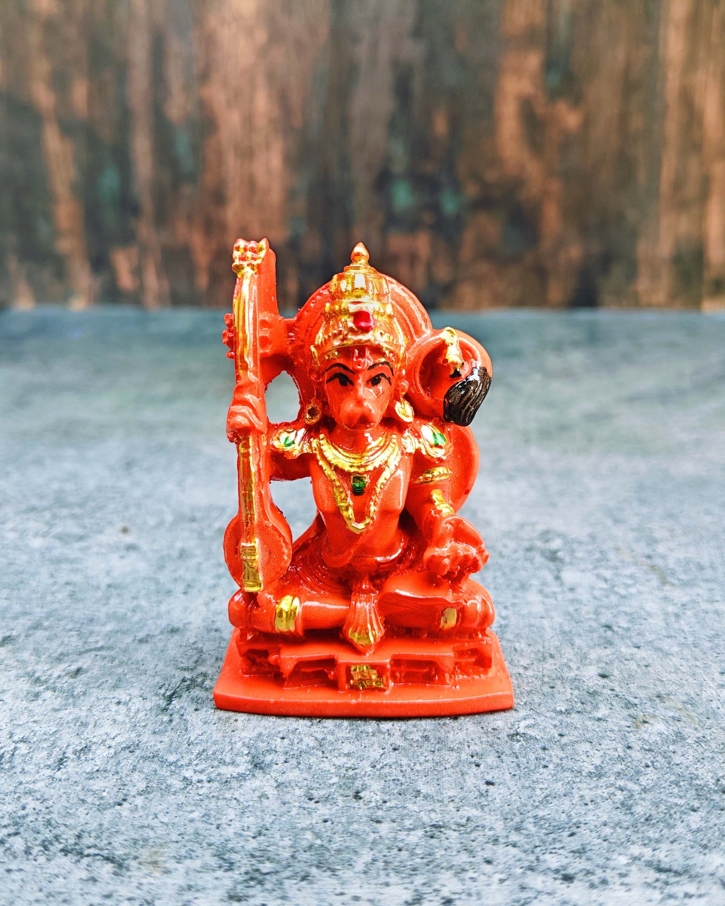 SHINDE EXPORTS small size marble hanuman idol murti for car dashboard home puja