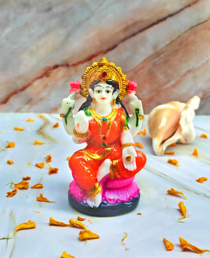 SHINDE EXPORTS Goddess laxmi Devi Marble murti Lakshmi Statue Idol for Home Pooja