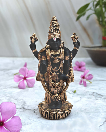 SHINDE EXPORTS Govinda Idol for car Dashboard/Balaji murti for car/tirupati Balaji murti/Balaji Statue for Pooja Room