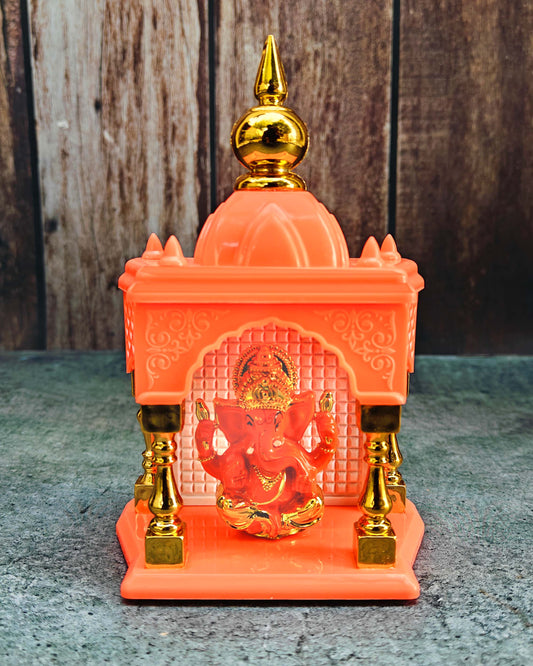 SHINDE EXPORTS Ganesha and Adiyogi Temple for car Dashboard Stand 6 inches
