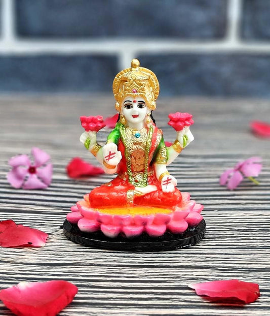 SHINDE EXPORTS Goddess laxmi Devi Marble murti Lakshmi Statue Idol for Home Pooja