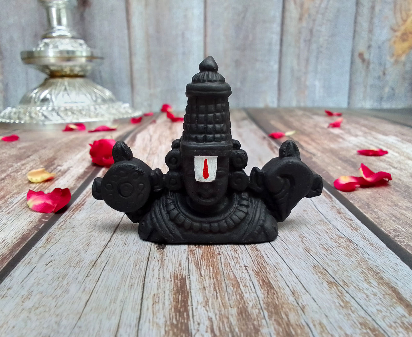 SHINDE EXPORTS Govinda Idol for car Dashboard/Balaji murti for car/tirupati Balaji murti/Balaji Statue for Pooja Room