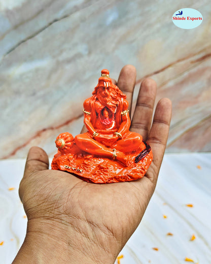 SHINDE EXPORTS Small Size Marble Hanuman Idol murti for car Dashboard Home puja