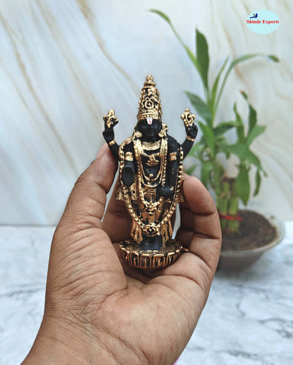 SHINDE EXPORTS Govinda Idol for car Dashboard/Balaji murti for car/tirupati Balaji murti/Balaji Statue for Pooja Room