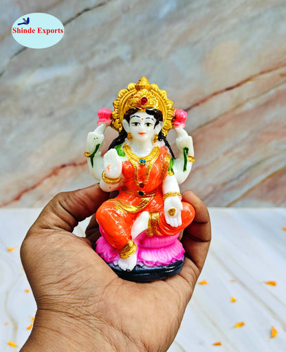 SHINDE EXPORTS Goddess laxmi Devi Marble murti Lakshmi Statue Idol for Home Pooja