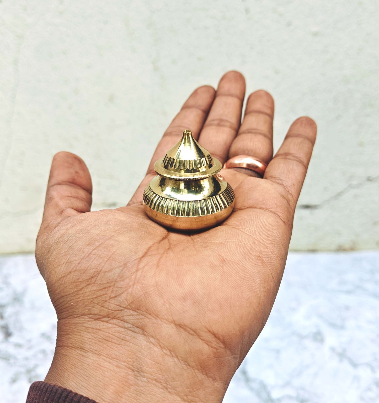SHINDE EXPORTS brass sindur dani dibbi sindoor box dabbi for women