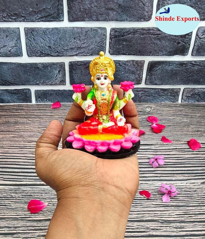 SHINDE EXPORTS Goddess laxmi Devi Marble murti Lakshmi Statue Idol for Home Pooja