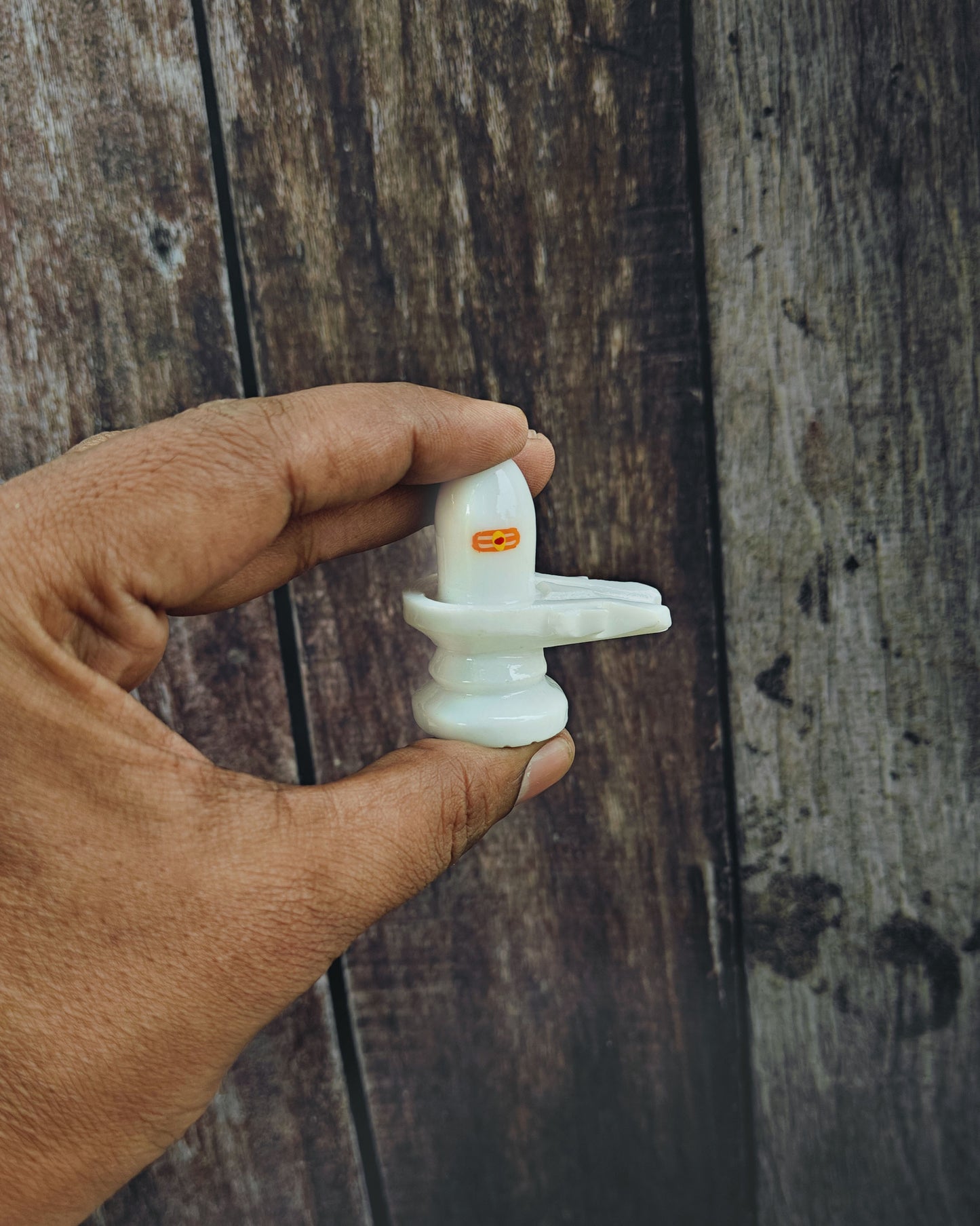 SHINDE EXPORTS White shivling Idol for Home puja
