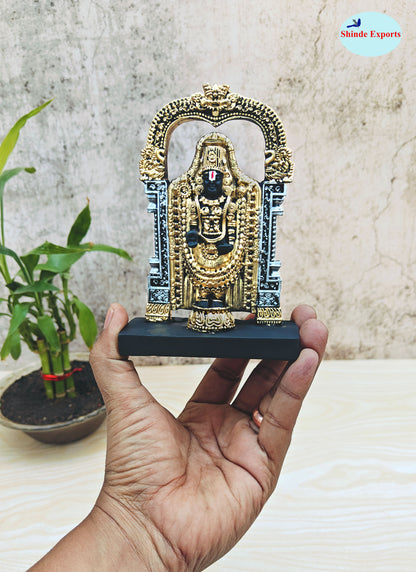 SHINDE EXPORTS Govinda Idol for car Dashboard/Balaji murti for car/tirupati Balaji murti/Balaji Statue for Pooja Room