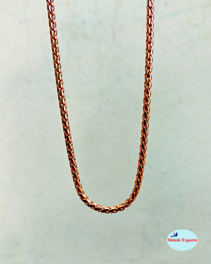 SHINDE EXPORTS pure copper necklace hasli neck chain for women (Design 6)