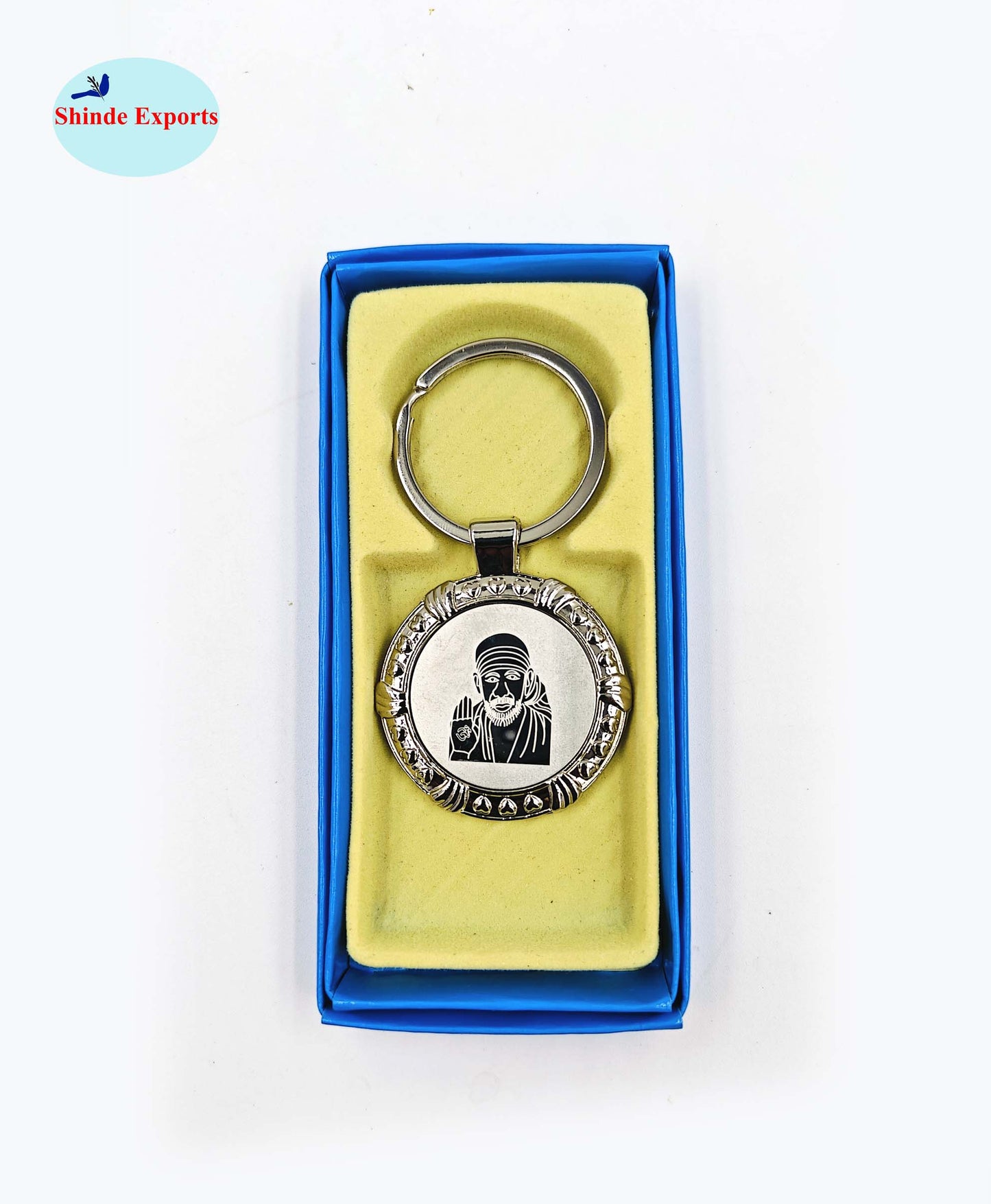 SHINDE EXPORTS shirdi saibaba keychain/key chain for bike, car