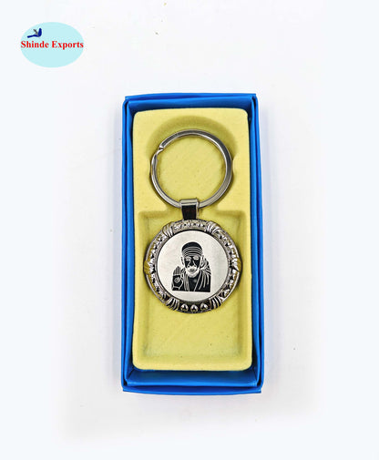 SHINDE EXPORTS shirdi saibaba keychain/key chain for bike, car