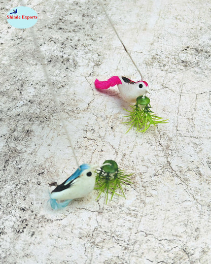 SHINDE EXPORTS Decorative Artificial Birds Nest Hanging Made of Natural Grass/Jute Best for Balcony Home Decor and Gifting