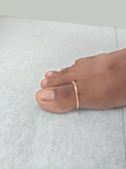 SHINDE EXPORTS copper toe thumb ring for men and women pure original
