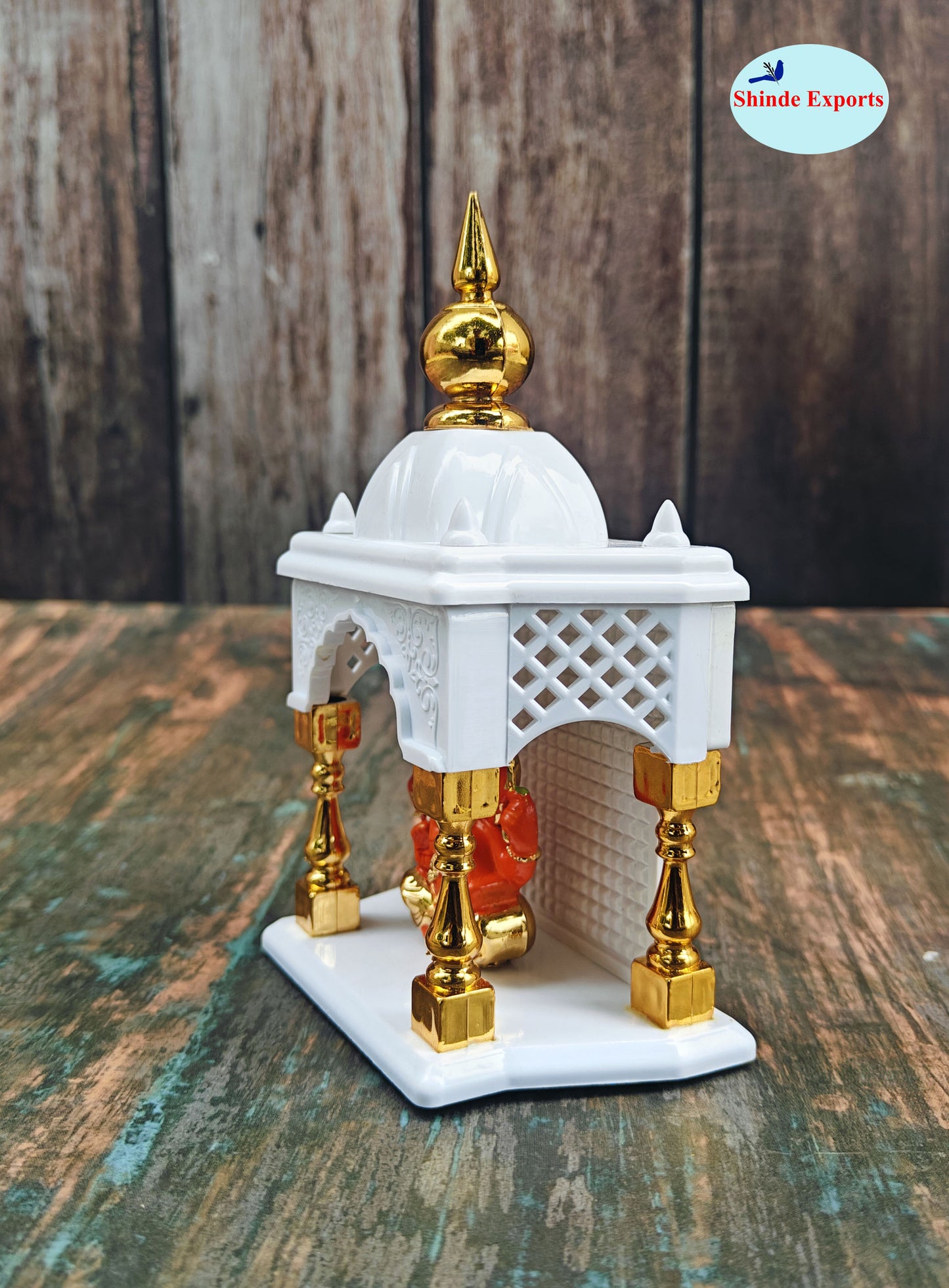 SHINDE EXPORTS Temple for car Dashboard Stand 6 inches
