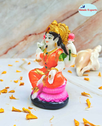SHINDE EXPORTS Goddess laxmi Devi Marble murti Lakshmi Statue Idol for Home Pooja