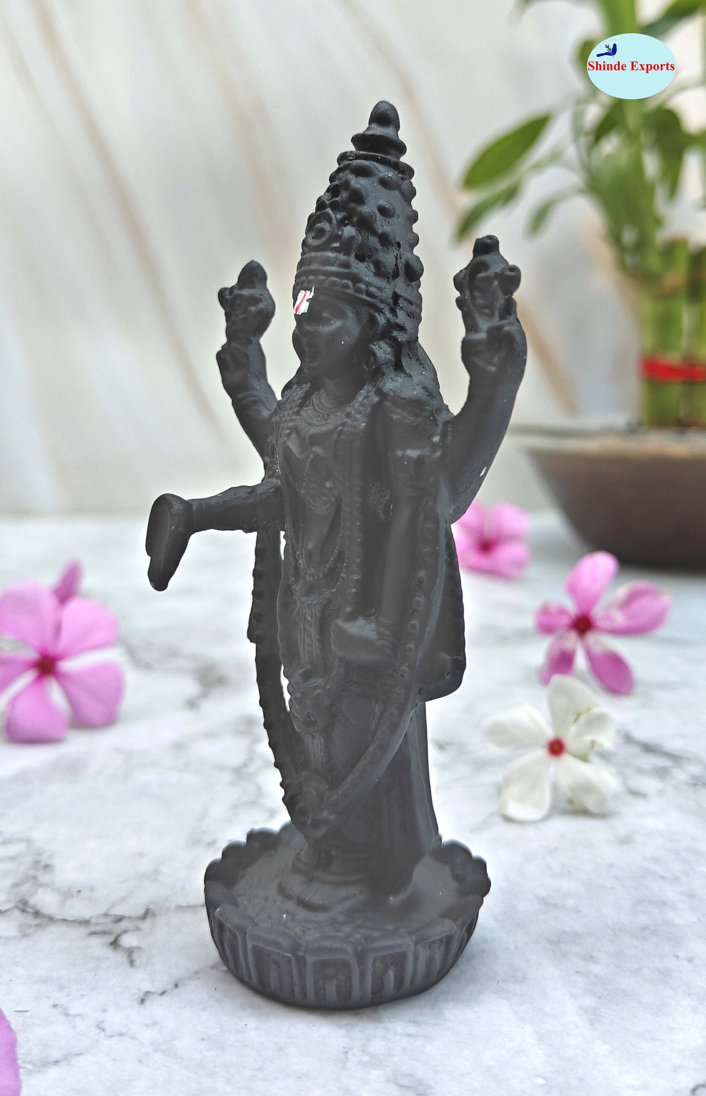 SHINDE EXPORTS Govinda Idol for car Dashboard/Balaji murti for car/tirupati Balaji murti/Balaji Statue for Pooja Room