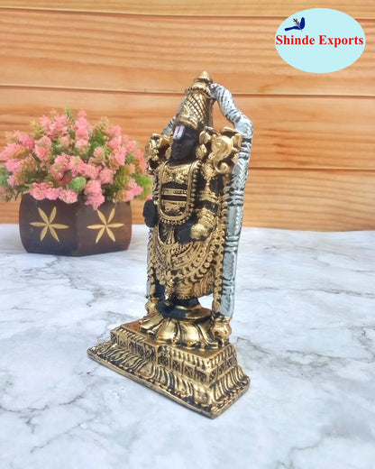 SHINDE EXPORTS Govinda Idol for car Dashboard/Balaji murti for car/tirupati Balaji murti/Balaji Statue for Pooja Room