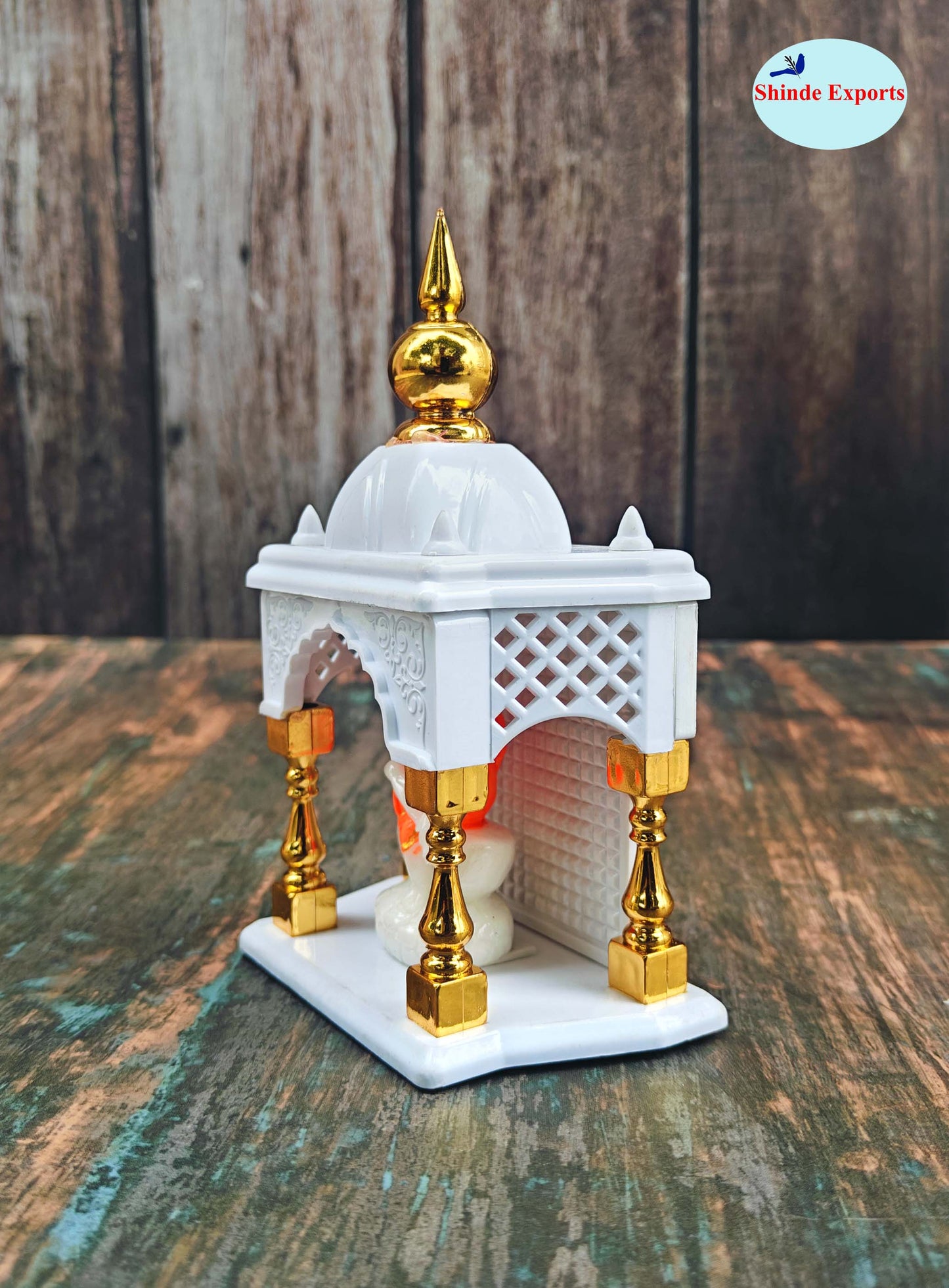 SHINDE EXPORTS Temple for car Dashboard Stand 6 inches