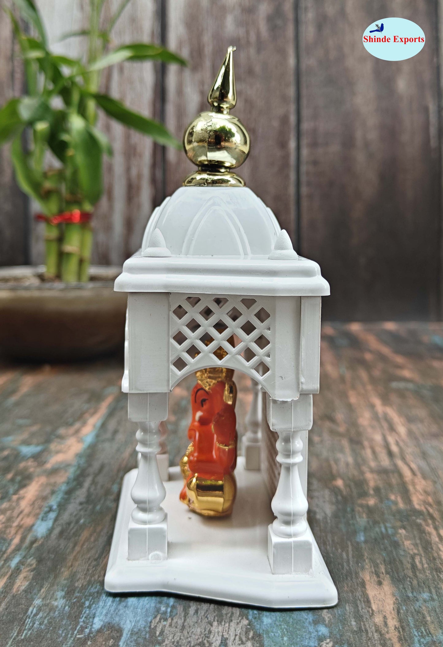 SHINDE EXPORTS Temple for car Dashboard Stand 6 inches