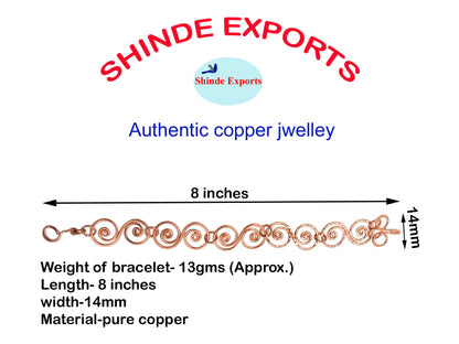 SHINDE EXPORTS original stylish pure copper bracelet for women