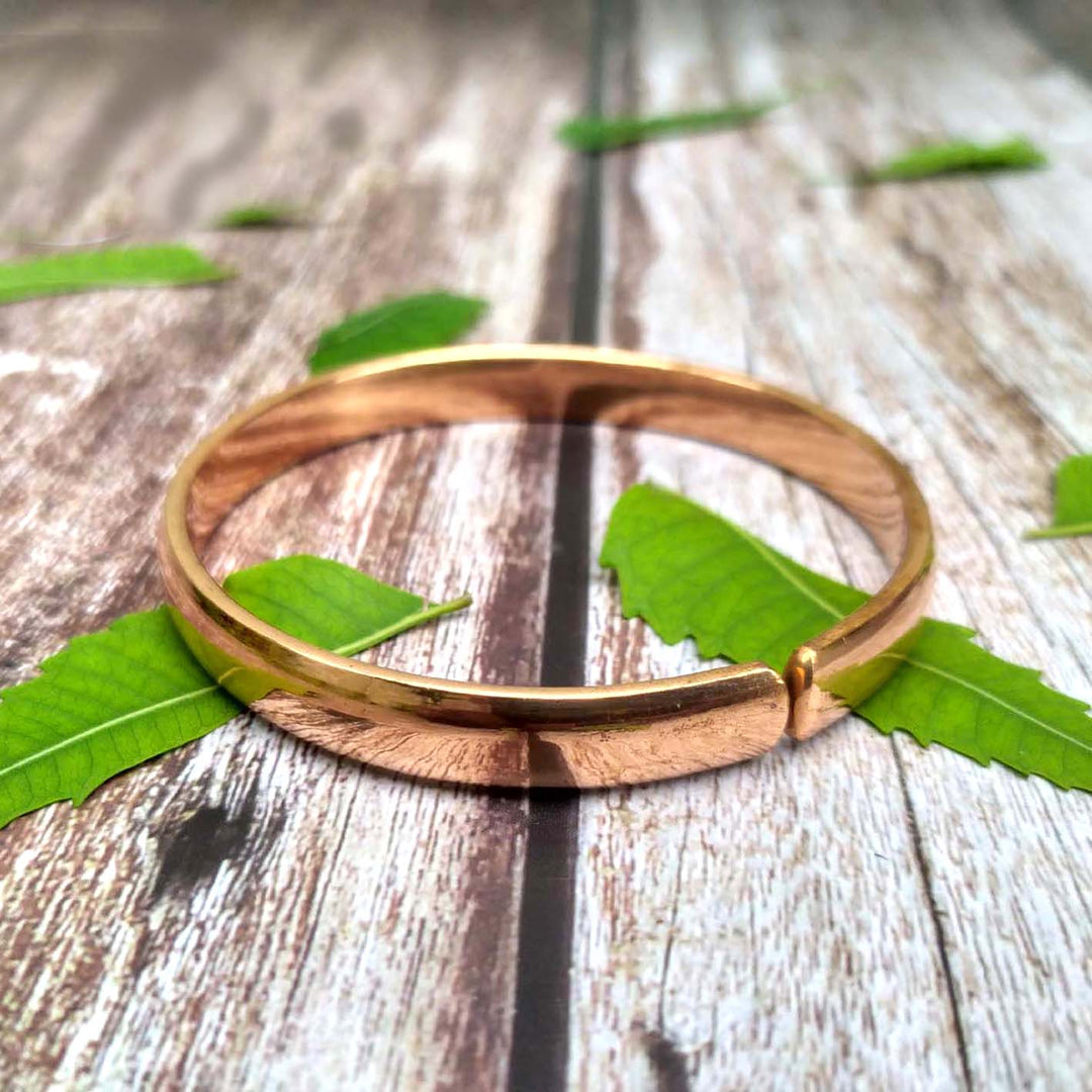 SHINDE EXPORTS pure copper kada bracelets for men and women Hammered